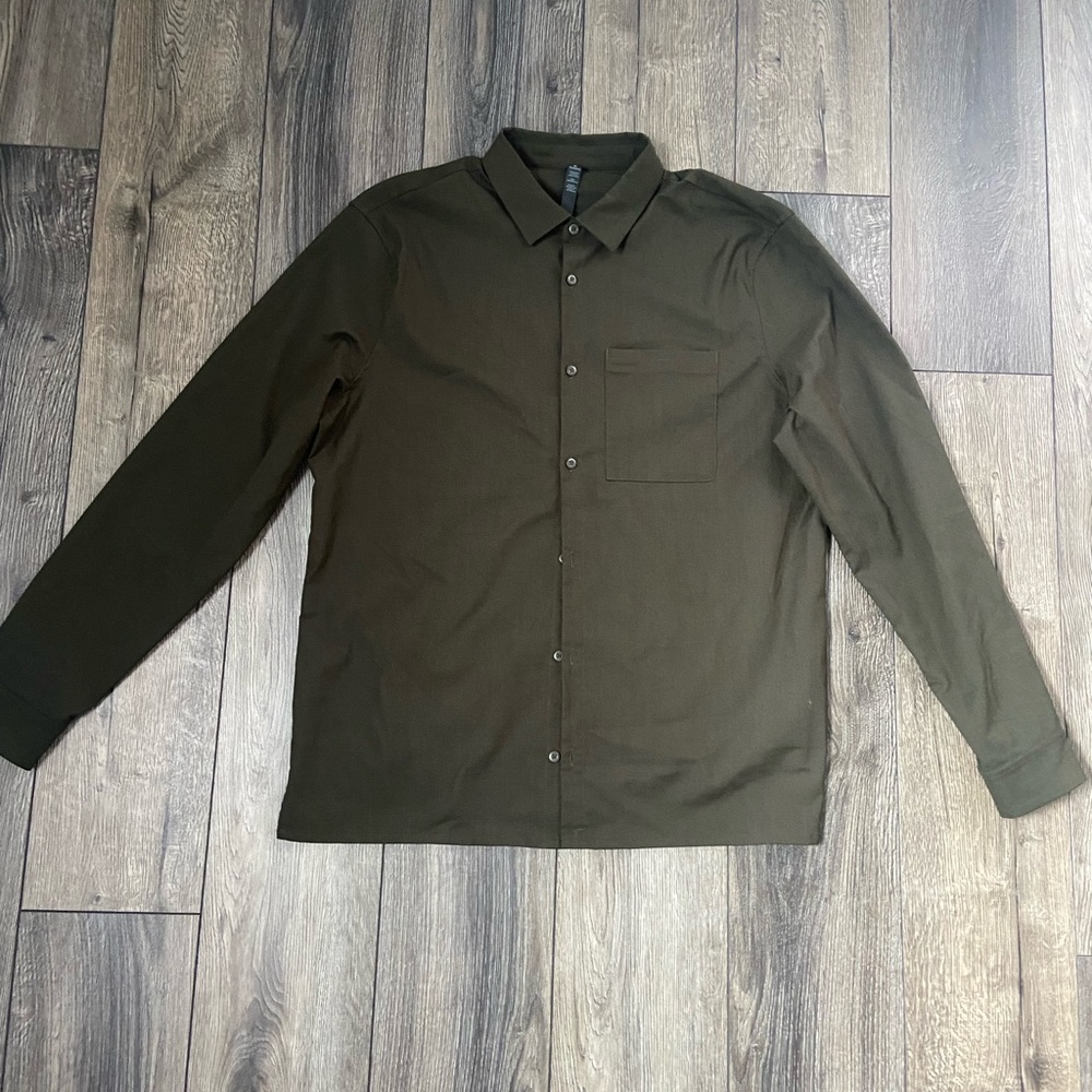 Lululemon Dark green/olive Flannel Shirt